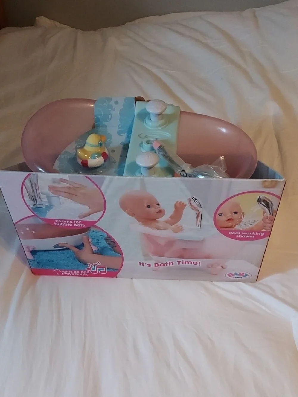 Baby Born Musical Foaming Bathtub - Pink